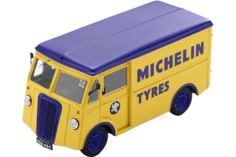Morris Pv Van Michelin 1948 イエロー ブルー/ Spark 1/43 ミニカー