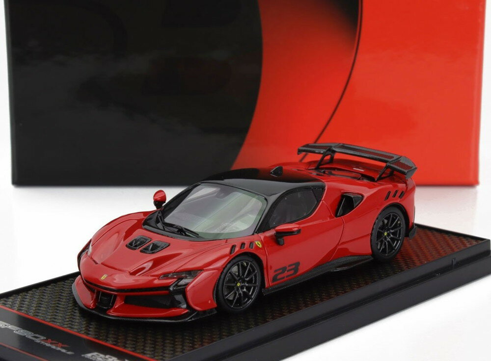 FERRARI SF90 XX STRADALE N23 2024 ロッソコルサ322 レッドブラック/ BBR 1/43 119台限定ミニカー