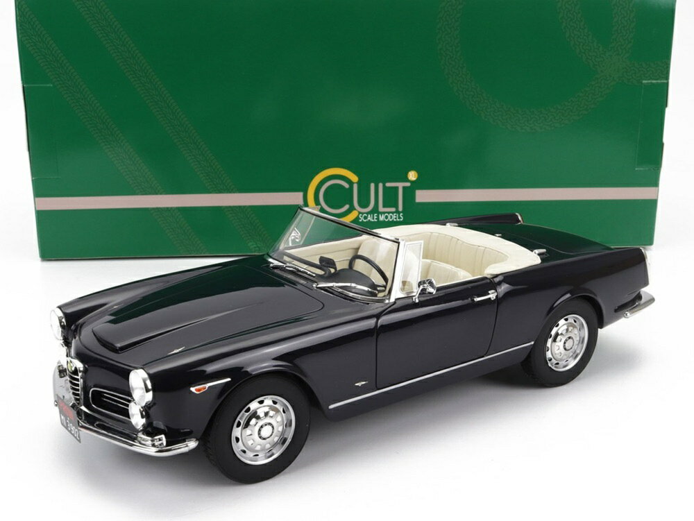 ALFA ROMEO 2600 スパイダー Touring カブリオレ オープン 1961 ブラック / Cult-Scale 1/18 ミニカー