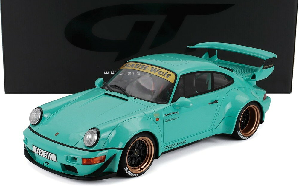 PORSCHE 911 930 RWB TIFFANY クーペ 2020 ライトブルー / GT SPIRIT 1/12 ミニカー