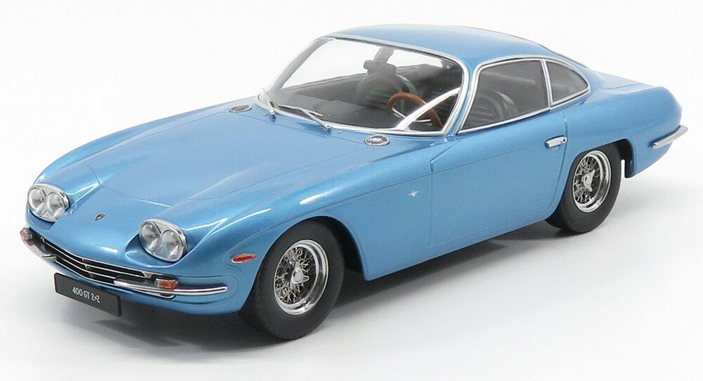 2026年発売予定LAMBORGHINI 400 GT 2+2 1965 ライトブルーメタリック/ KK-SCALE 1/18 ミニカー