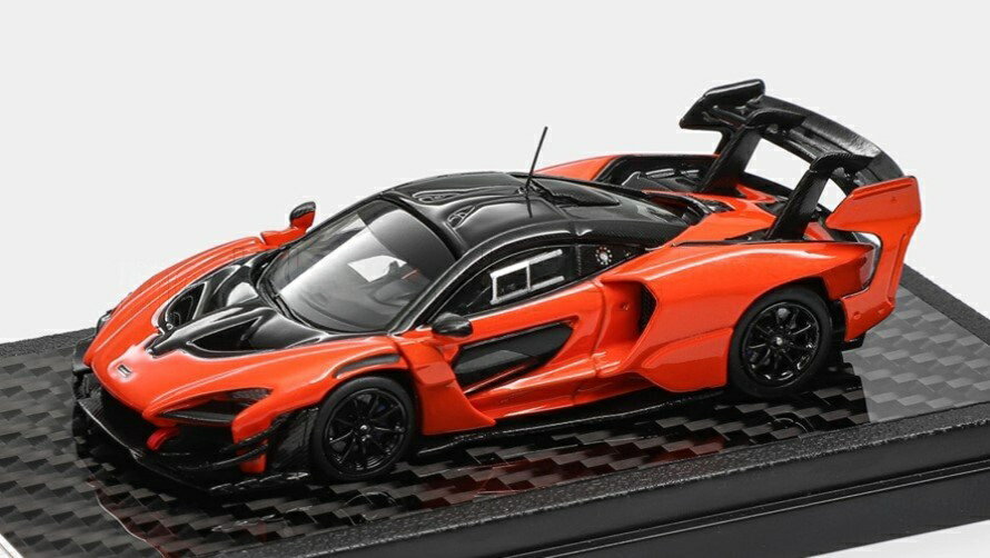 2026年発売予定McLAREN Senna GTR 2021 オレンジカーボン / LCD 1/64 ミニカー