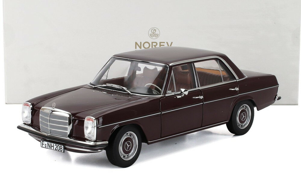 Rakuten - MERCEDES BENZ 200 セダン (W115) 1968 ダークレッド / Norev 1/18 ミニカー