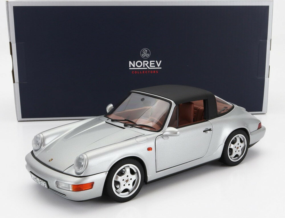 PORSCHE 911 964 CARRERA 4 タルガ 1991 シルバー/ Norev 1/18 ミニカー