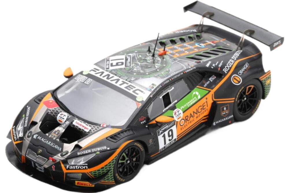 Lamborghini Huracan Gt3 Evo チーム Orange 1 Fff Racing #19 24H Spa 2021 ブラック ホワイト オレンジ/ Spark 1/43 ミニカー