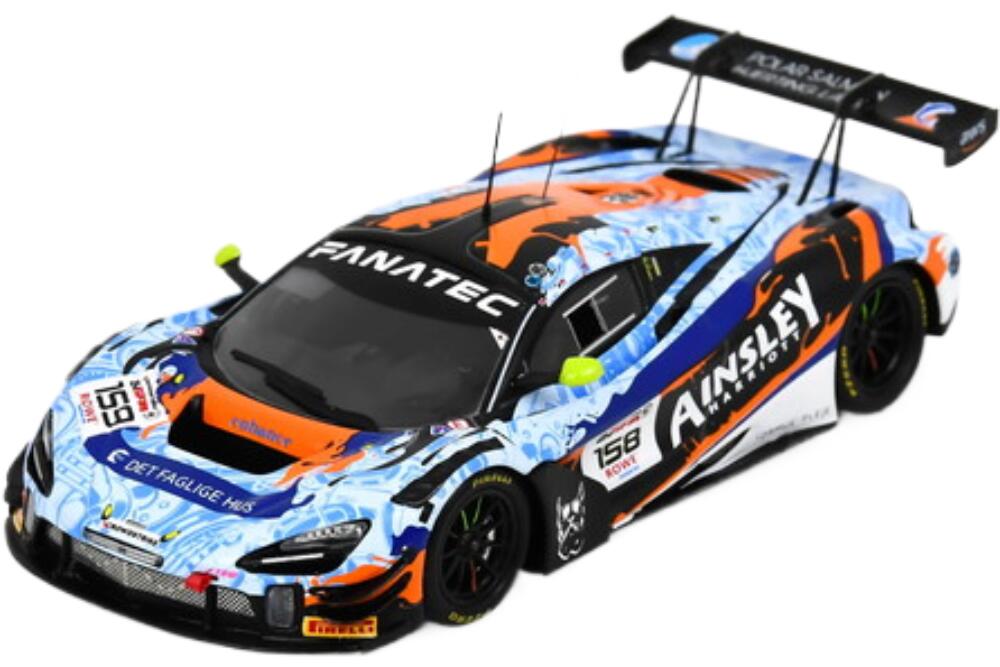 Mclaren 720S Gt3 Evo 4.0L Turbo V8 チーム Garage59 158 24H スパ 2024 Mark Sansom Chris Salked James Baldwin Nicolai Kjaergaard SB813/ Spark 1/43 ミニカー