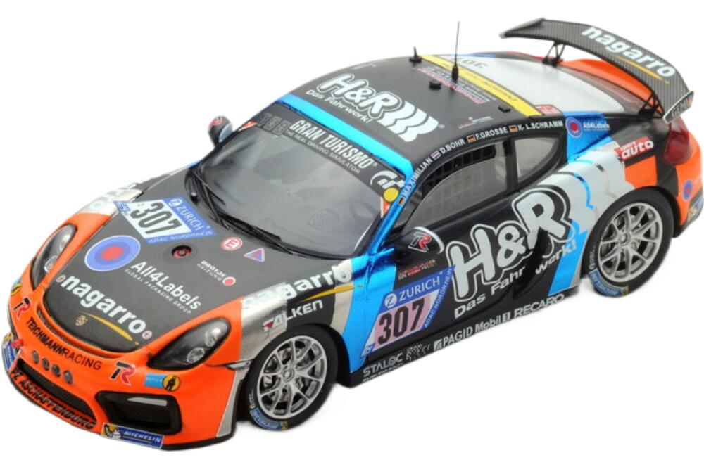 饹ȥۥӡ㤨Porsche Cayman Gt4  Teichmann Racing #307 24H Nurburgring 2017 ֥å ֥롼 å/ Spark 1/43 ߥ˥פβǤʤ17,300ߤˤʤޤ