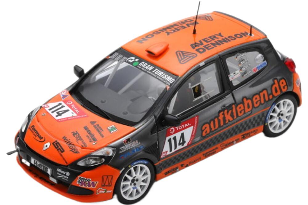 Renault Clio #114 24H Nurburgring 2019 M Uelwer V Kuhn M Wylach S Bohrer オレンジ グレイ/ Spark 1/43 ミニカー