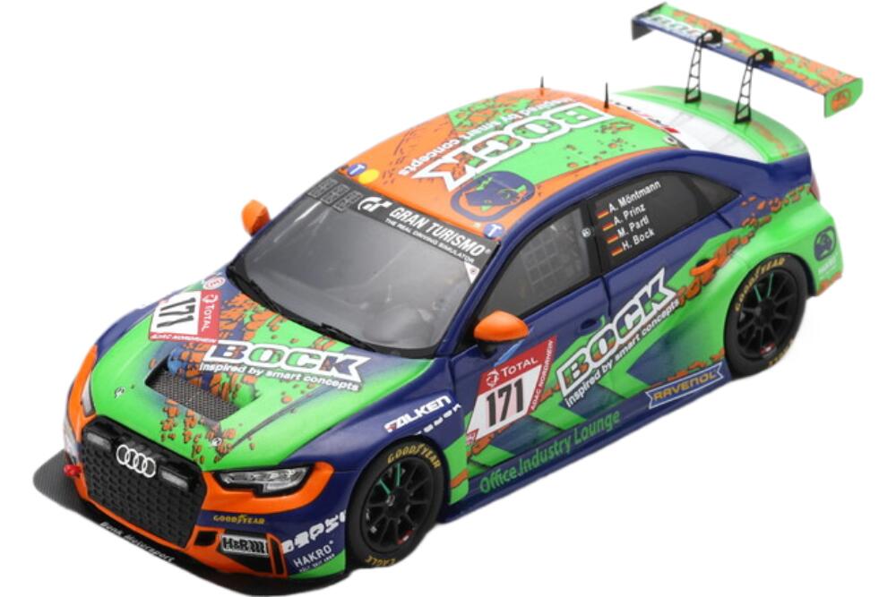 Audi A3 Rs3 Lms チーム Bonk Motorsport #171 24H Nurburgring 2020 ブルー グリーン/ Spark 1/43 ミニカー