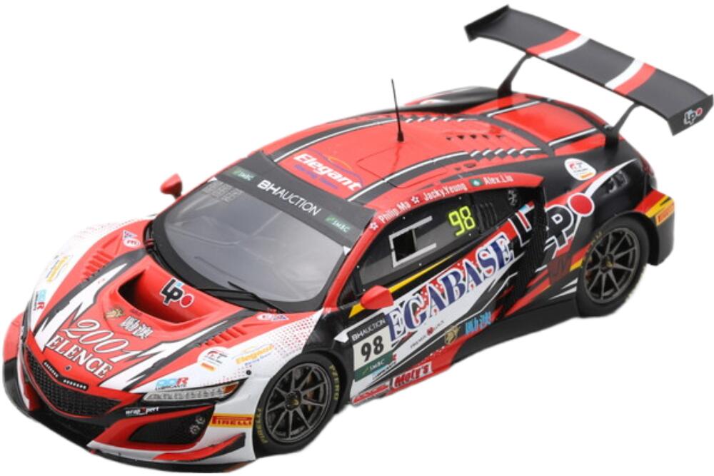 Honda Acura Nsx Gt3 チーム Arrows Racing 98 10H Suzuka 2019 レッド ブラック ホワイト/ Spark 1/43 ミニカー