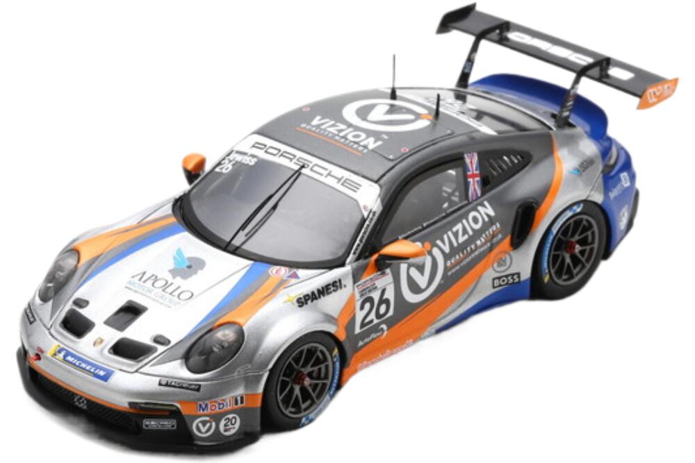 Porsche 911 991 2 Gt3 チーム Parker Racing 26 Champion British Porsche Carrera Cup Season 2022 K Jewiss UK018/ Spark 1/43 ミニカー