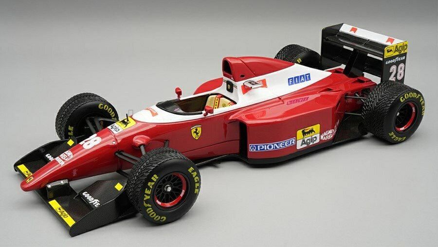 【予約】2026年発売予定FERRARI F1 F93A チーム Scuderia Ferrari N 28 ヨーロピアン ドニントンパークGP レインタイヤ 1993 ゲルハルト・ベルガー レッドホワイト / Tecno 1/18 ミニカー