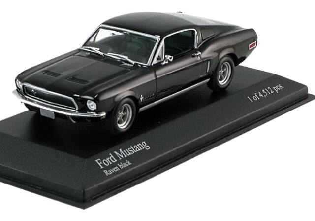 フォード マスタング 1968 ブラック / MINICHAMPS 1/43 ミニカー