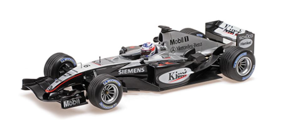 McLarenマクラーレン F1 MP4/19 Mercedesメルセデス 2004 #6 Season Kimi Raikkonenキミライコネン ブラックシルバー / MINICHAMPS 1/18 ミニカー