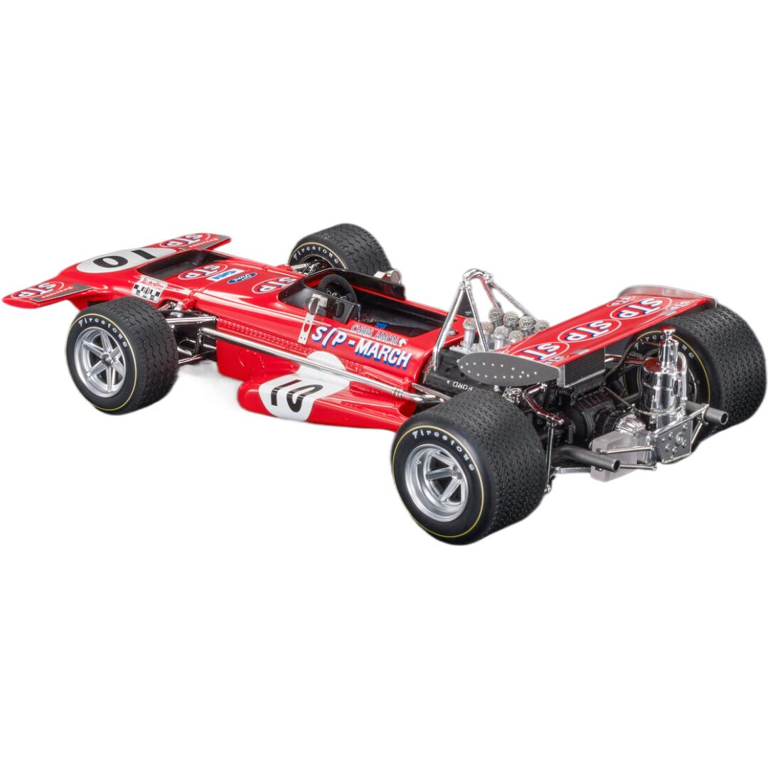 Marchマーチ F1 701 #10 2nd Belgium Spa GP 1970 Chris Amonクリス・エイモン レッド / GP Replicas 1/18 ミニカー