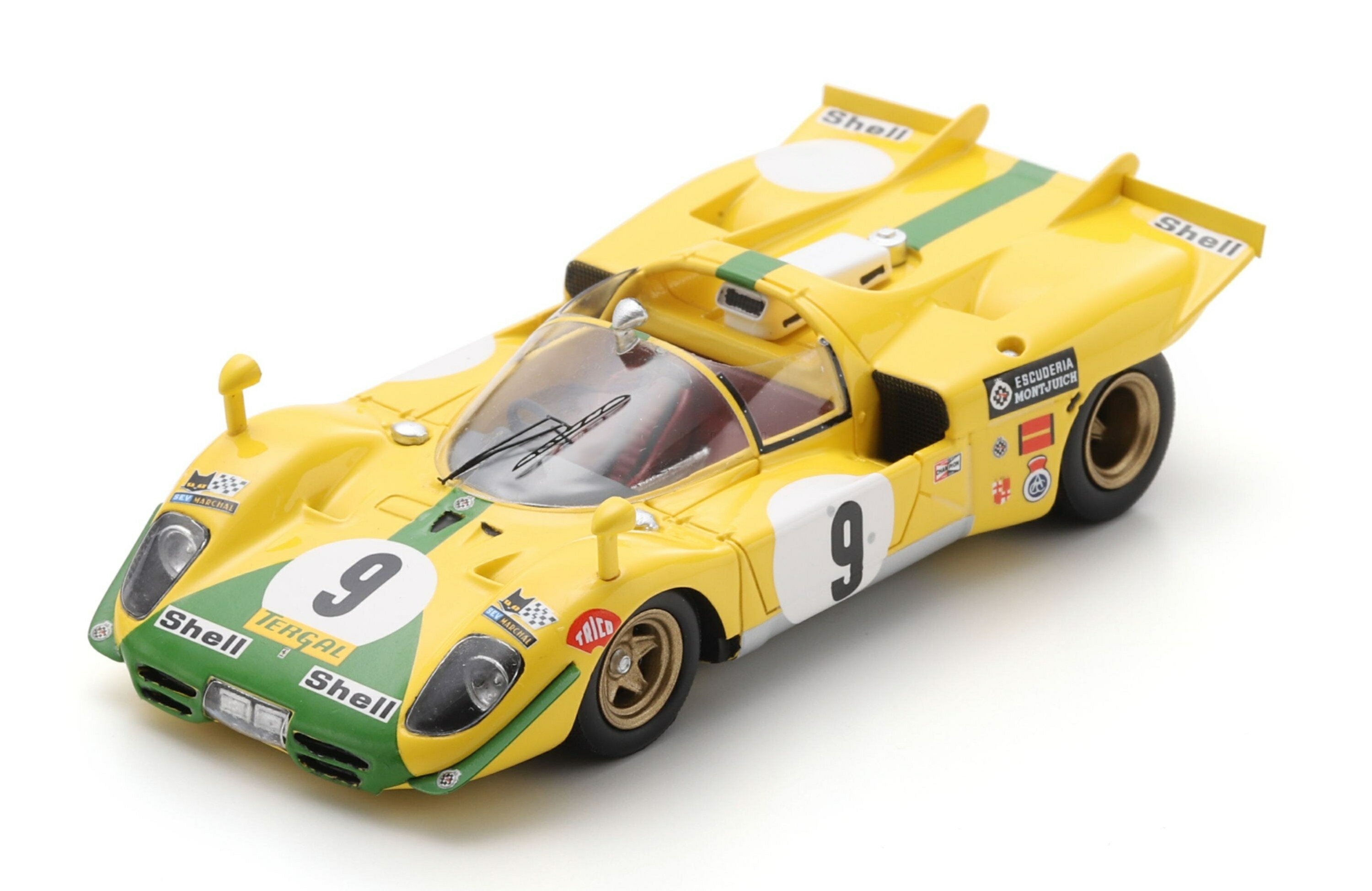Rakuten - 【予約】2026年以降発売予定フェラーリ 512S 5.0L V12 #9 ル・マン24時間 1970 J.ジュンカデラ イエロー/グリーン / LOOKSMART 1/43 ミニカー