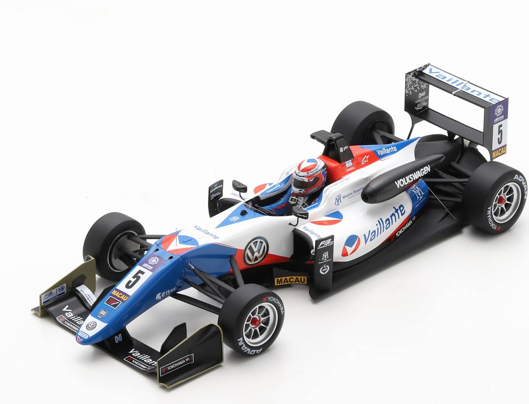 Dallaraダラーラ F3 2017 Team Carlin #5 World Cup Macauマカオ GP S.Fenestraz Special Box ホワイト ブルー ブラック / Spark 1/18 ミニカー