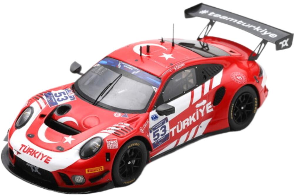 Porsche 991 911 Gt3 R チーム Turkey 53 Fia Motorsport Games Sprint Cup Paul Richard 2022 A Guven S6326/ Spark 1/43 ミニカー