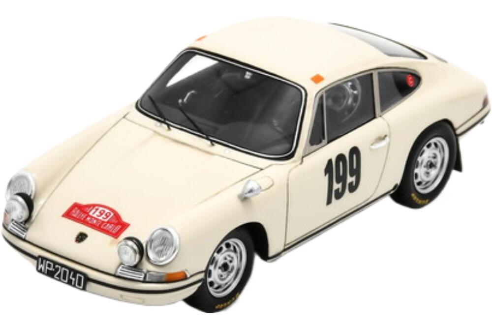 Porsche 911 912 Coupe (Night Version) 199 Rally Montecarlo 1968 Wlodzimierz Markowski Marian Wangrat S6610/ Spark 1/43 ミニカー