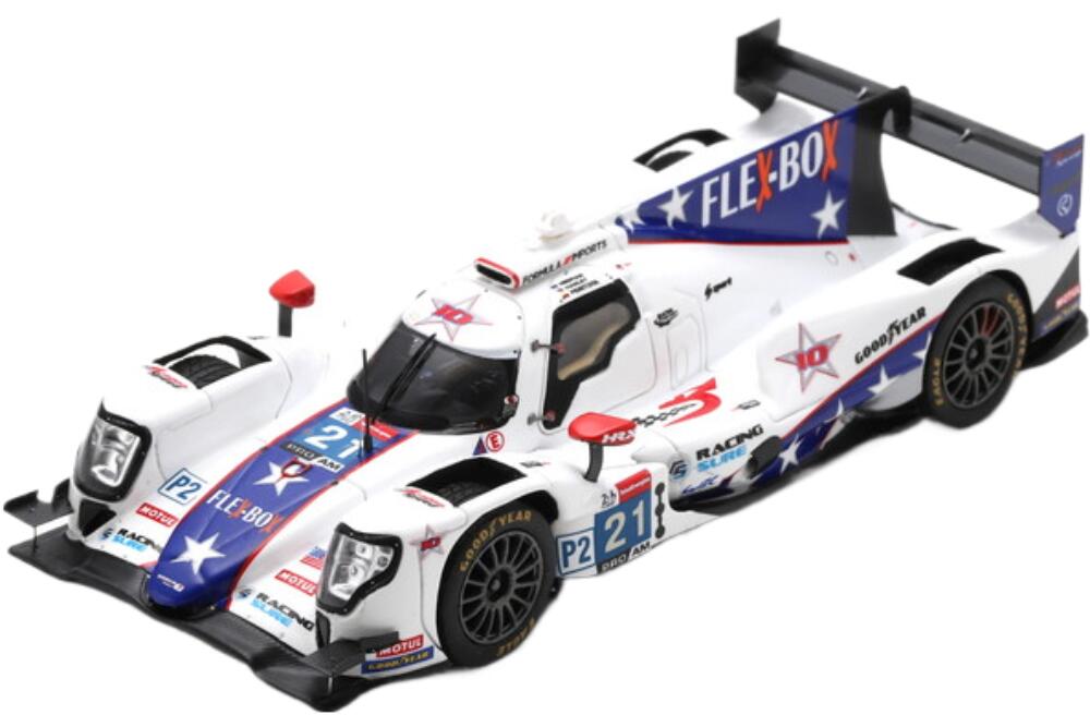 Oreca Gibson 07 Gk428 4 2L V8 チーム Dragonspeed Usa #21 24H Le Mans 2021 ホワイト ライトブルー/ Spark 1/43 ミニカー