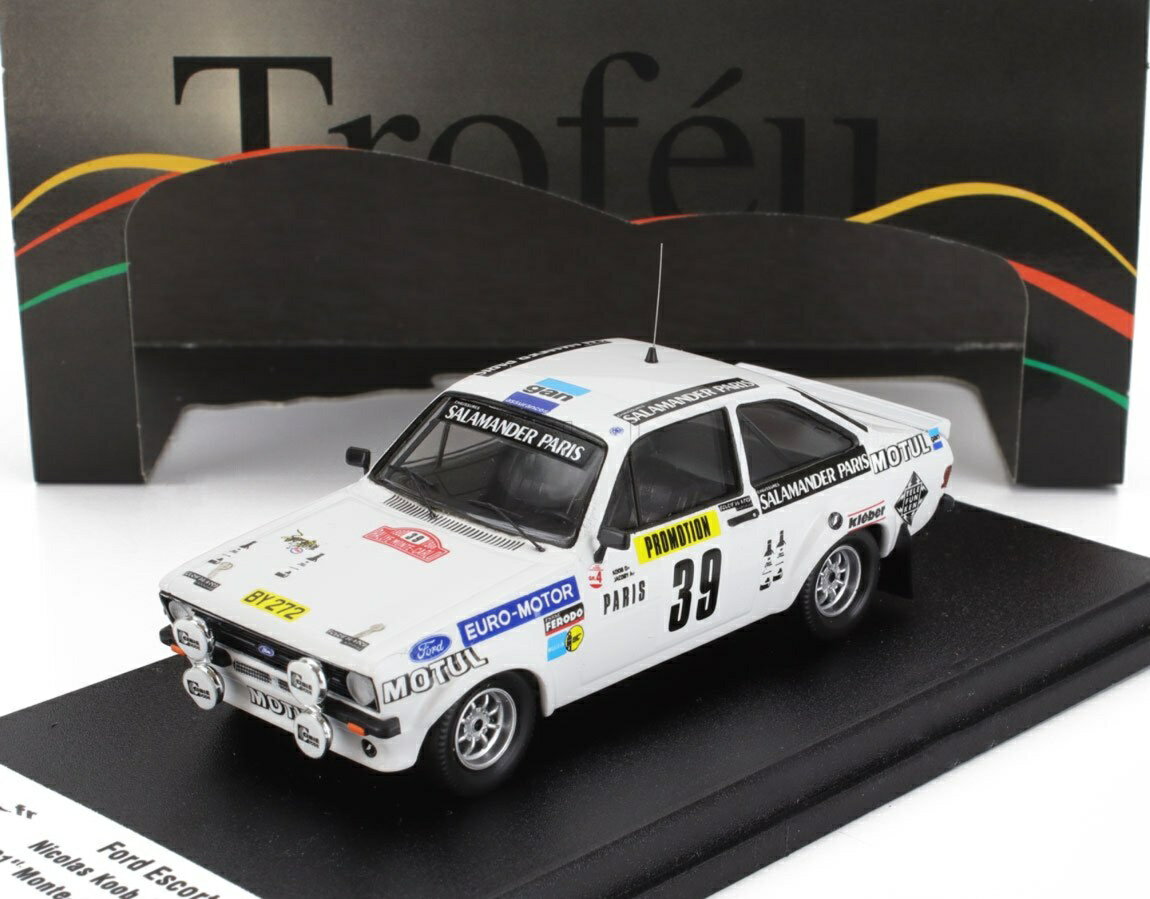 フォード エスコート MKII #39 ラリー・モンテカルロ 1980 ホワイト 150台限定/ Trofeu 1/43 ミニカー