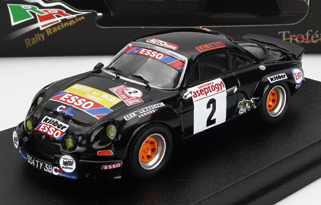 アルピーヌ A110 ESSO #2 モンブラン・ラリー 優勝 1976 ブラック 150台限定/ Trofeu 1/43 ミニカー