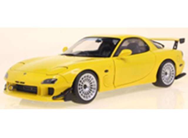 Hot Wheels - 1994 マツダ RX7 FD RS ストリートファイター イエロー Mazda RX-7 / SOLIDO 1/18 ミニカー