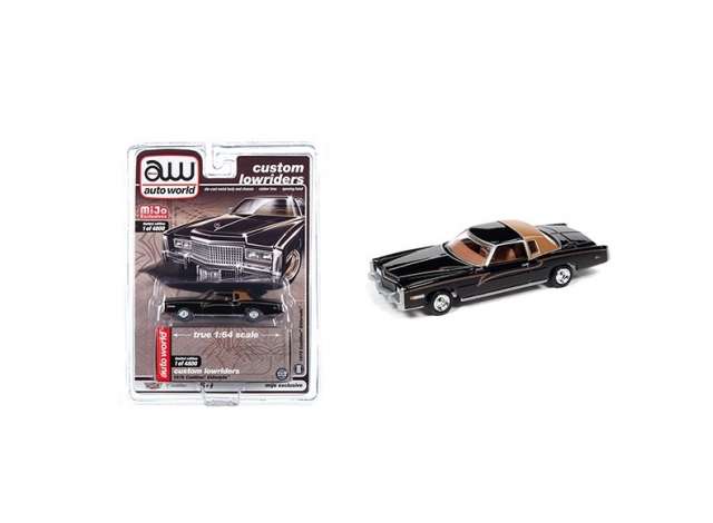 1975 キャデラック エルドラド I ブラック 1975 Cadillac Eldorado / AutoWorld 1/64 ミニカー