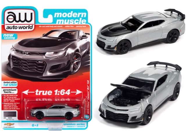 2019 シボレー カマロ ZL1 1LE サテンスチールメタリック 2019 Camaro / AutoWorld 1/64 ミニカー