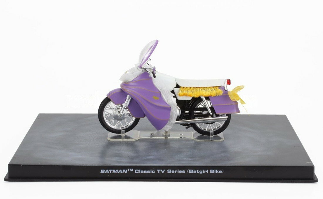 Batmanバットマン Batgirl Motorcycleバットガールモーターサイクル Batman TV SeriesバットマンTVシリーズ パープルイエロー / EDICOLA 1/43 バイク