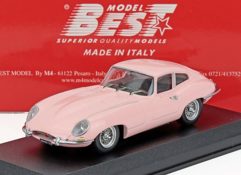 JAGUAR E-TYPE クーペ 1961 リタ・パヴォーネ パーソナルカー ピンク / Best-Model 1/43 ミニカー