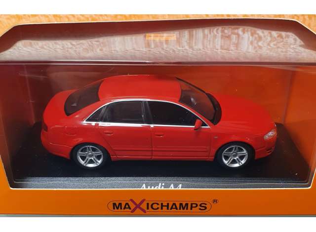 2004 アウディ A4 レッド Audi A4 ミニカー アウディ A4 2004年 / Maxichamps 1/43 ミニカー