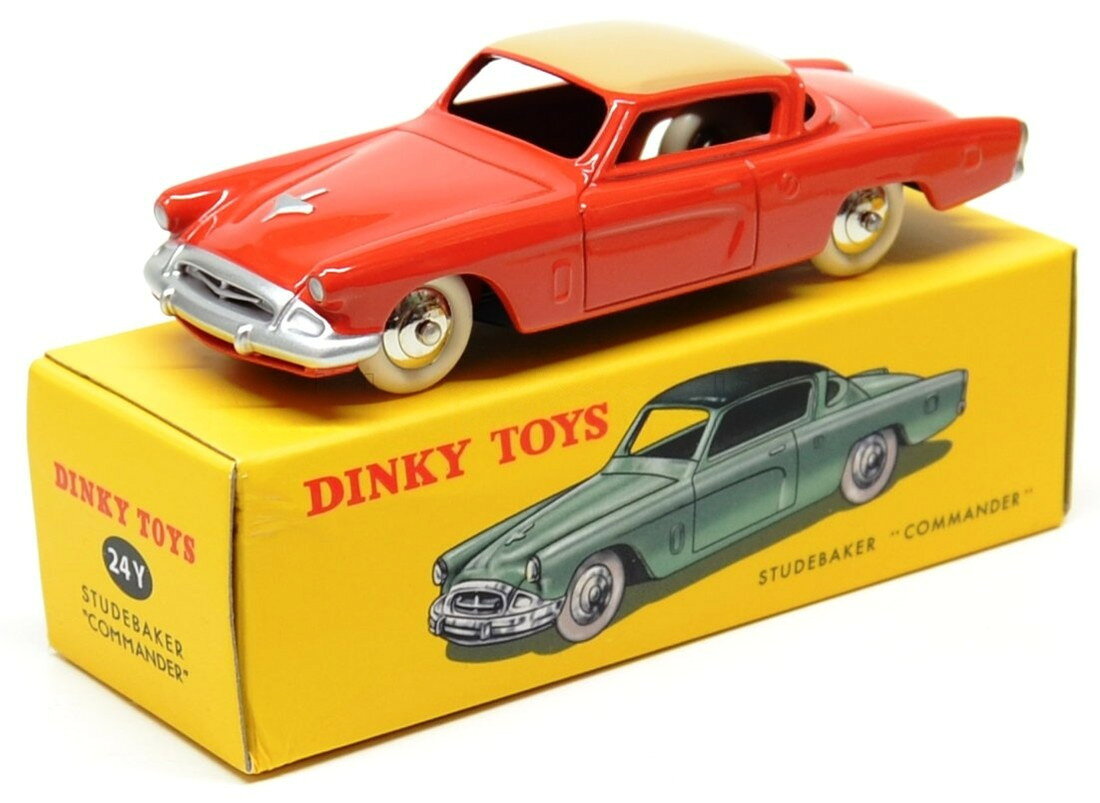 STUDEBAKERスチュードベーカー COMMANDERコマンダー 1953 レッドクリーム / EDICOLA 1/43 ミニカー