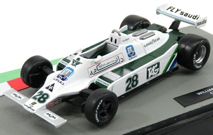 Williamsウィリアムズ F1 FW07 1979 No.28 Season Clay Regazzoni グリーンホワイト / EDICOLA 1/43 ミニカー