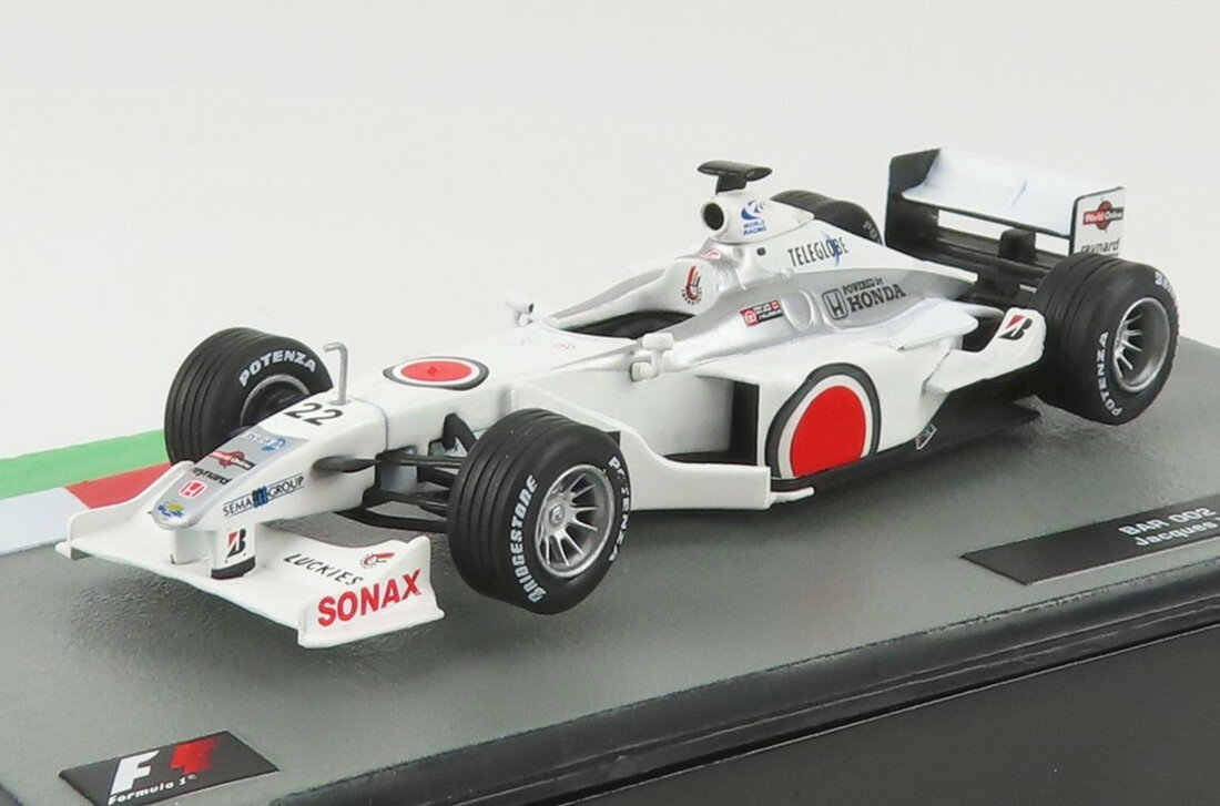 其它 - BARビーエーアール F1 002 Hondaホンダ 2000 No.22 Jacques Villeneuveジャックヴィルヌーヴ Whiteホワイト / EDICOLA 1/43 ミニカー