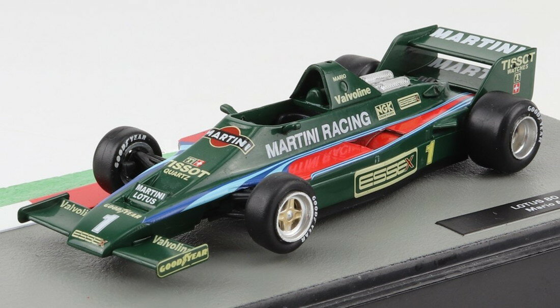 Lotusロータス F1 80 Team Martini Racing 1979 No.1 Season Mario Andretti グリーン / EDICOLA 1/43 ミニカー