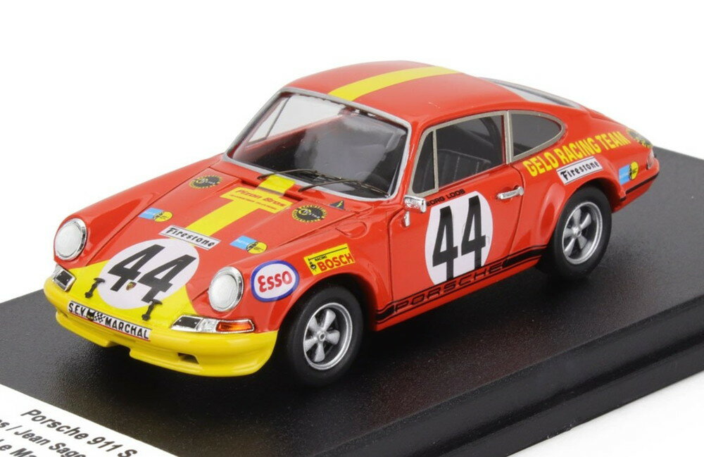 PORSCHE 911S クーペ TEAM GELO RACING N 44 24h ル・マン 1972 ゲオルグ・ルース レッド イエロー 150台限定/ Trofeu 1/43 ミニカー