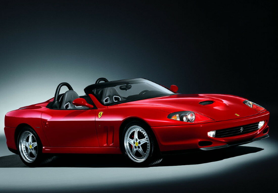 【予約】Ferrariフェラーリ 550 Barchetta 2000 made in Italy Rosso Corsa Black interior / BBR 1/18 ミニカー