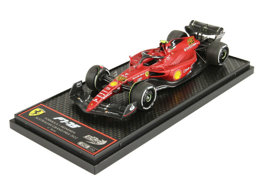 【予約】Ferrariフェラーリ F1 75 GP Australian Melbourne 2022 Carlos Sainz 限定150台 / BBR 1/43 ミニカー
