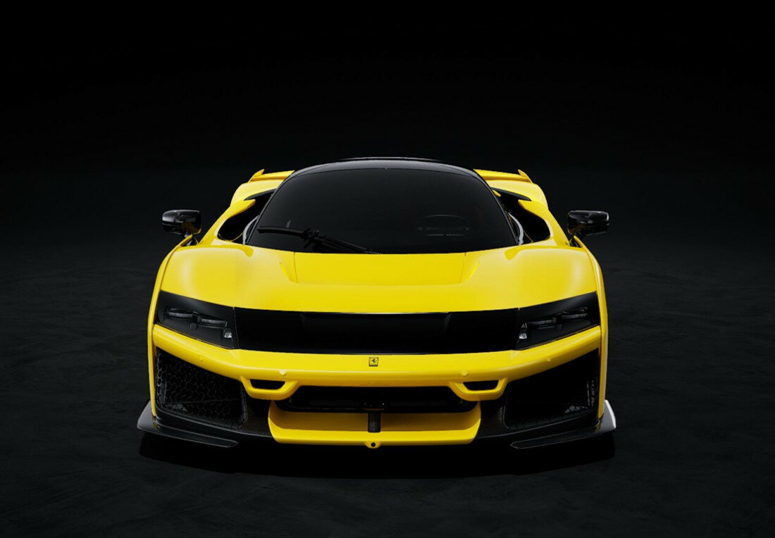 【予約】Ferrariフェラーリ F80 Giallo Modena carbon wheels / BBR 1/43 ミニカー