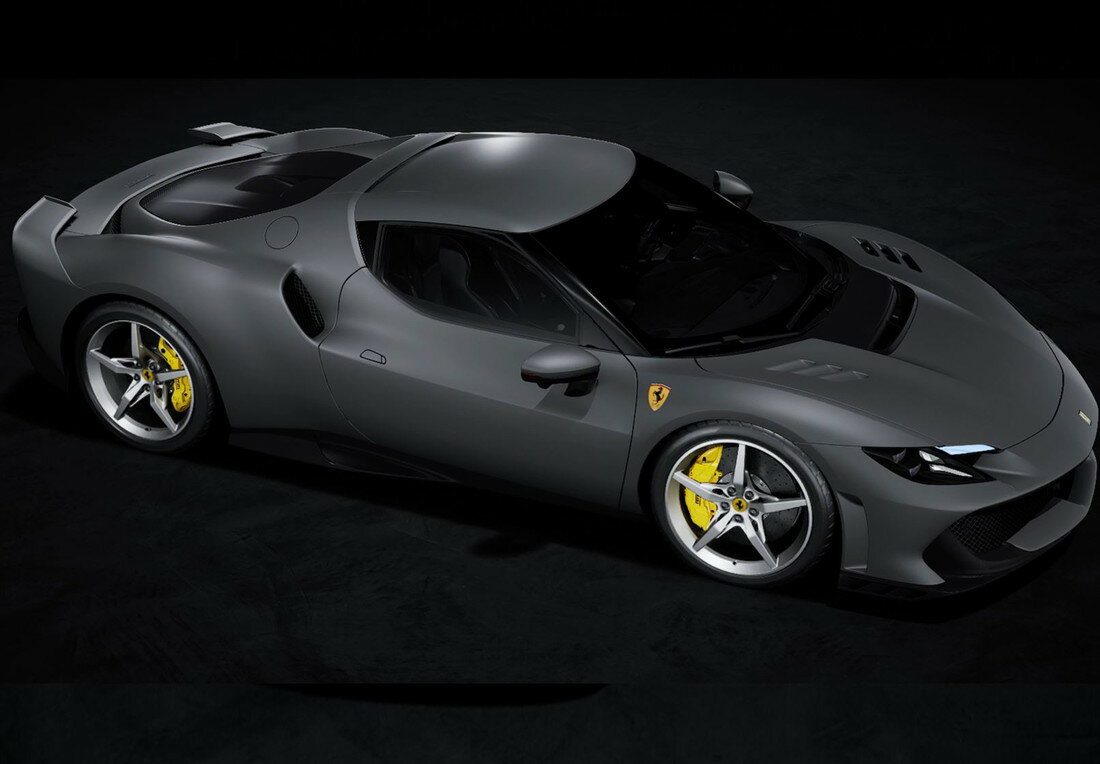 【予約】Ferrariフェラーリ 296 Speciale Grigio Silverstone Opaco / BBR 1/43 ミニカー