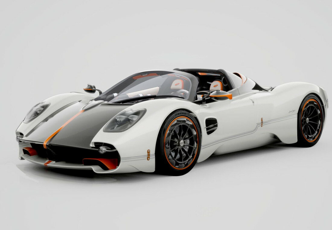 【予約】Paganiパガーニ Utopia Roadster Bianco Benny gloss open roof / BBR 1/18 ミニカー