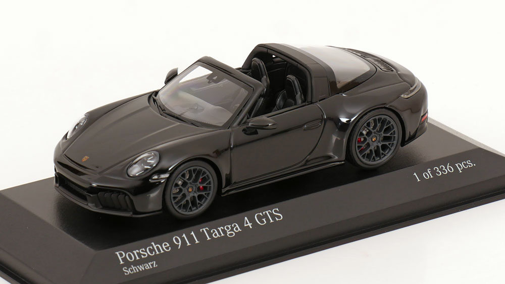 Rakuten - Porscheポルシェ 911 992 Targaタルガ 4 GTS 2025 ブラック 限定336台 / MINICHAMPS 1/43 ミニカー