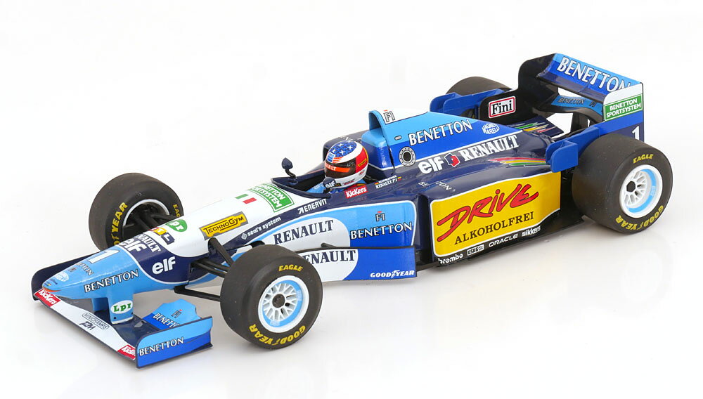 Benetton Renaultベネトン・ルノー B195 GP FranceフランスGP World Championワールドチャンピオン 1995 Schumacherシューマッハ / MINICHAMPS 1/18 ミニカー