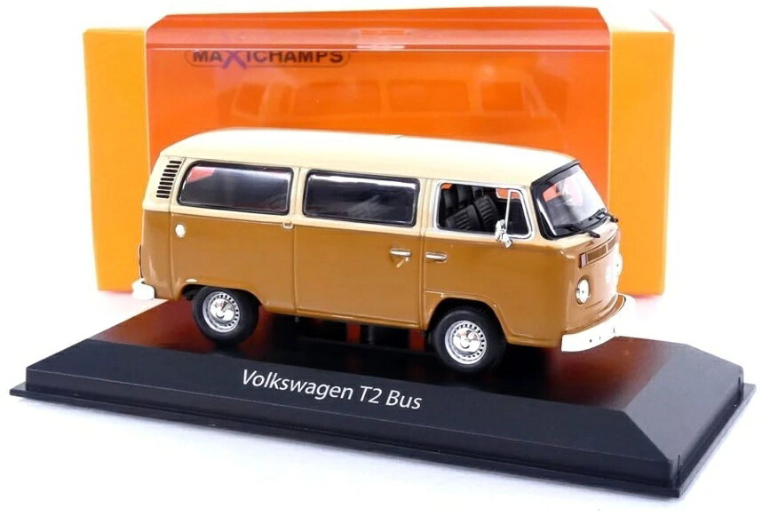 乐天商城 - VOLKSWAGEN T2 Bus 1972 フォルクスワーゲン バス / Maxichamps 1/43 ミニカー