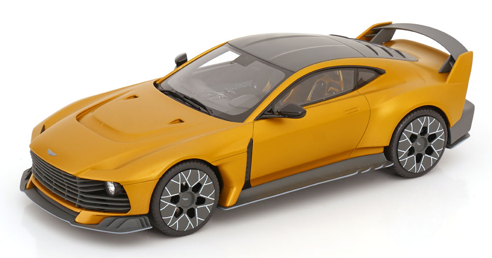 Hot Wheels - Aston Martinアストンマーチン Valiantヴァリアント 2024 マットゴールドメタリックマットグレー 限定999台 / GT SPIRIT 1/18 ミニカー