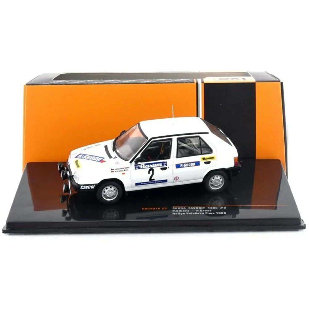 SKODA Favorit 136 L Rallye Valasskaa Zima 1989 シュコダ フェイバリット / IXO 1/43 ミニカー
