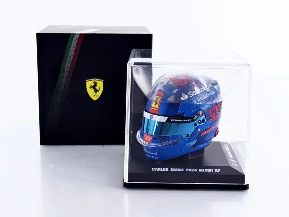 CASQUE Carlos Sainz Miami GP 2024 カルロス サインツ ヘルメット / LOOKSMART 1/5 ミニカー