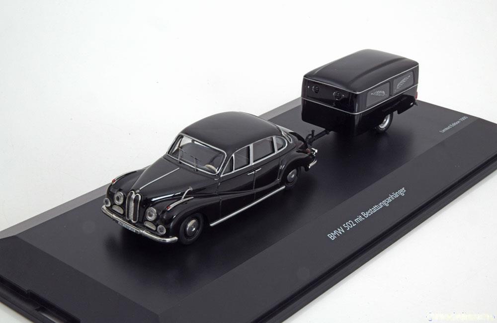 BMW 502 hearse霊柩車 ブラック 限定1000台 / Schuco 1/43 ミニカー