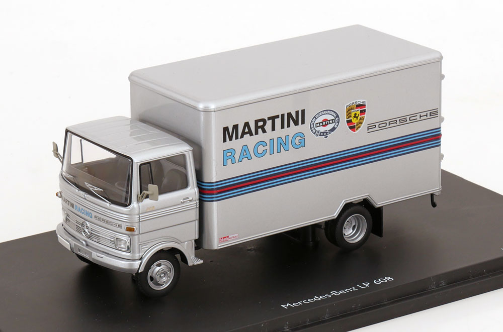 Mercedesメルセデス LP 608 Kastenカステン Porsche Martini Racingポルシェ・マルティーニレーシング シルバー 限定1000台 / Schuco 1/43 ミニカー